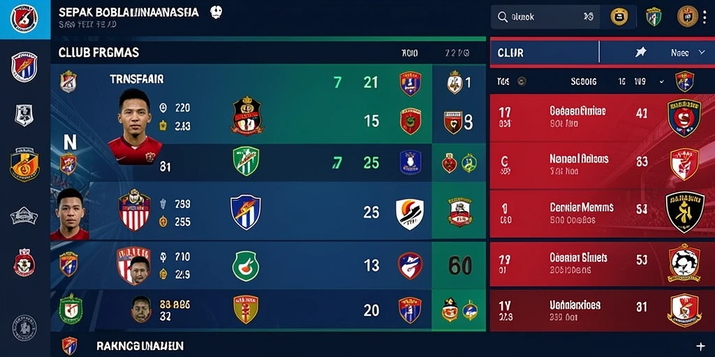 Fitur kustomisasi tim yang memungkinkan personalisasi mendalam.